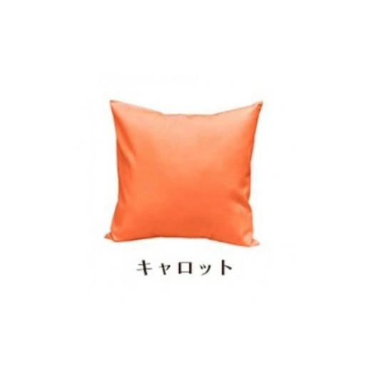 ふるさと納税 雑貨・日用品 インテリア 和歌山県 和歌山市 「染」クッションカバー 50×50cmタイプ キャロット 国産オックスフォード生地 無地 キャロット