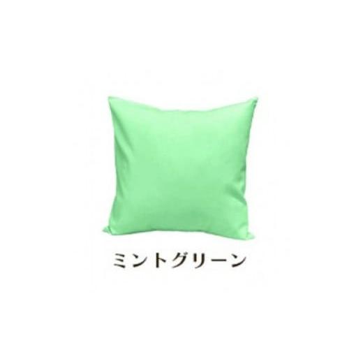ふるさと納税 雑貨・日用品 インテリア 和歌山県 和歌山市 「染」クッションカバー 50×50cmタイプ ミントグリーン 国産オックスフォード生地 無地 ミントグリ…
