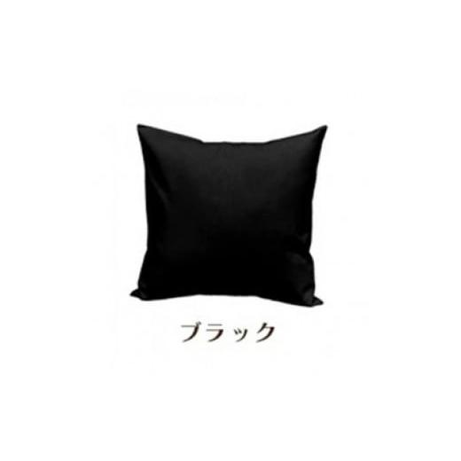 ふるさと納税 雑貨・日用品 インテリア 和歌山県 和歌山市 「染」2枚組クッションカバー 50×50cmタイプ ブラック 国産オックスフォード生地 無地 ブラック 2…の画像