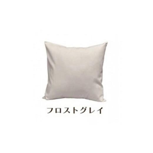 ふるさと納税 雑貨・日用品 インテリア 和歌山県 和歌山市 「染」2枚組クッションカバー 50×50cmタイプ フロストグレイ 国産オックスフォード生地 無地 フロ…の画像