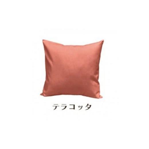 ふるさと納税 雑貨・日用品 インテリア 和歌山県 和歌山市 「染」2枚組クッションカバー 50×50cmタイプ テラコッタ 国産オックスフォード生地 無地 テラコッ…の画像