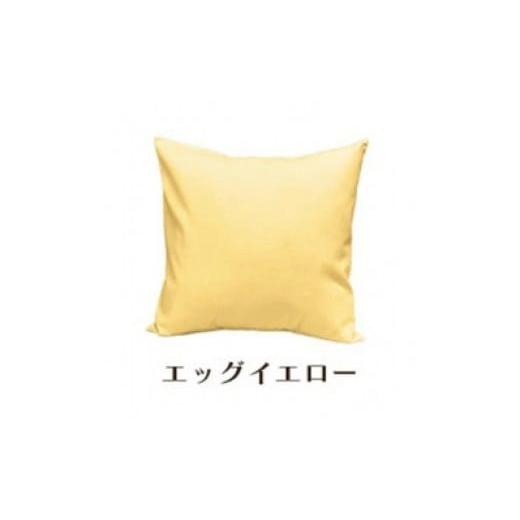 ふるさと納税 雑貨・日用品 インテリア 和歌山県 和歌山市 「染」2枚組クッションカバー 50×50cmタイプ エッグイエロー 国産オックスフォード生地 無地 エッ…の画像