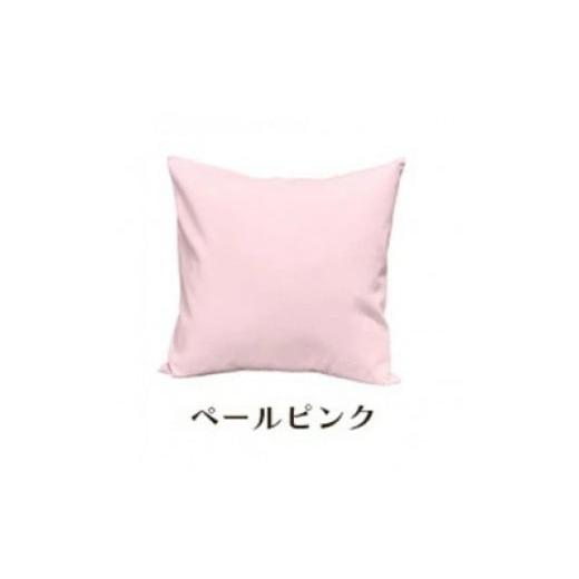 ふるさと納税 雑貨・日用品 インテリア 和歌山県 和歌山市 「染」2枚組クッションカバー 50×50cmタイプ ペールピンク 国産オックスフォード生地 無地 ペール…の画像