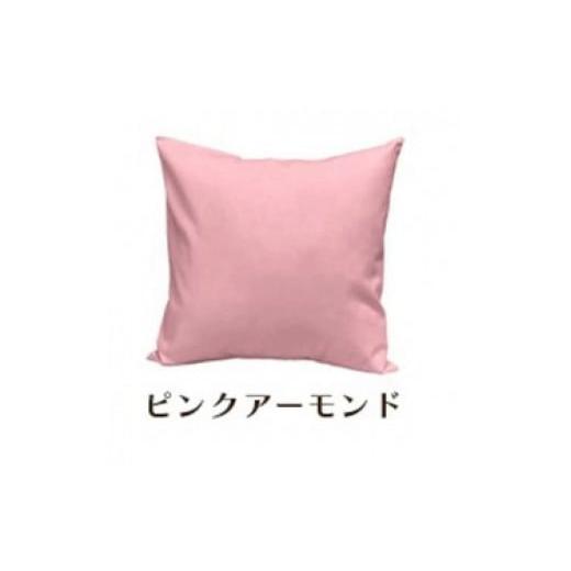 ふるさと納税 雑貨・日用品 インテリア 和歌山県 和歌山市 「染」2枚組クッションカバー 50×50cmタイプ ピンクアーモンド 国産オックスフォード生地 無地 ピ…の画像