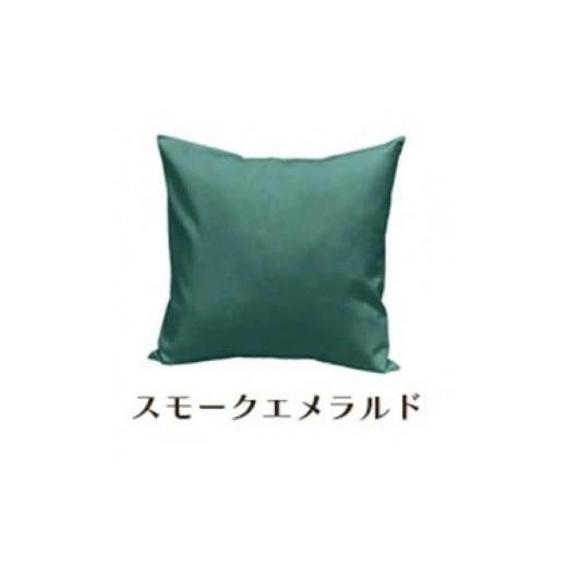 ふるさと納税 雑貨・日用品 インテリア 和歌山県 和歌山市 「染」2枚組クッションカバー 50×50cmタイプ スモークエメラルド 国産オックスフォード生地 無地 …の画像
