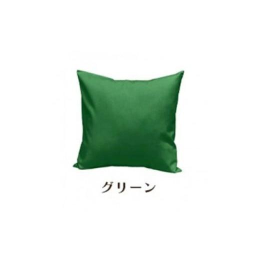 ふるさと納税 雑貨・日用品 インテリア 和歌山県 和歌山市 「染」2枚組クッションカバー 50×50cmタイプ グリーン 国産オックスフォード生地 無地 グリーン 2…の画像