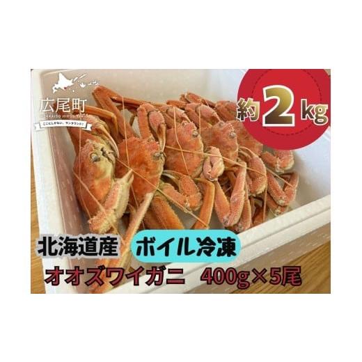 ふるさと納税 カニ ずわいガニ 北海道 広尾町 北海道産ボイルオオズワイガニ400g×5尾 合計2kg以上 かに カニ 蟹 海産物 海鮮 冷凍 ボイル オオズワイ…