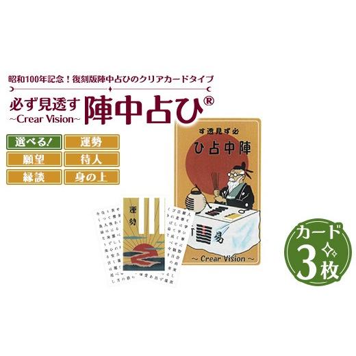 ふるさと納税 雑貨・日用品 玩具 茨城県 土浦市 身の上 必ず見透す陣中占ひ? 〜Crear Vision〜 運勢 願望 待人 縁談 身の上 カード3枚 PET/PP素材(正規品)…