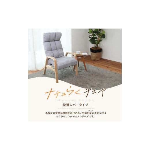 ふるさと納税 家具 インテリア・寝具・収納 岐阜県 各務原市 1167 ナチュらくチェア 快適レバータイプ グレー グレー