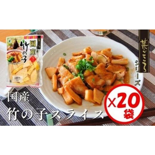 ふるさと納税 加工品等 富山県 射水市 「菜ごころ 国産竹の子スライス 100g」×20袋 離島への配送不可