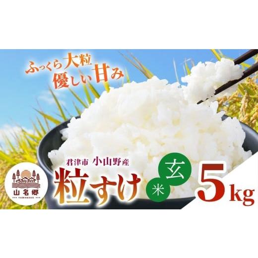ふるさと納税 玄米 千葉県 君津市 玄米 令和7年産 君津市小山野産 粒すけ 5kg | 白米 山名郷米 やまなごうまい つぶすけ 千葉県産 げんまい 米 コメ こめ お米…