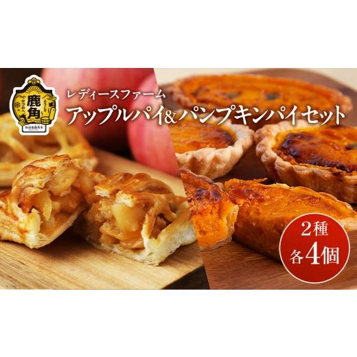 ふるさと納税 焼菓子・チョコレート アップルパイ 秋田県 鹿角市 アップルパイ & パンプキンパイセット 2種 各 4個入 計 8個 レディースファーム スイーツ お…