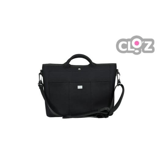 ふるさと納税 雑貨・日用品 大分県 国東市 クロッツ バッグ 防水素材 3ポケトート(持手短)(ブラック)_2662R-1 ブラック