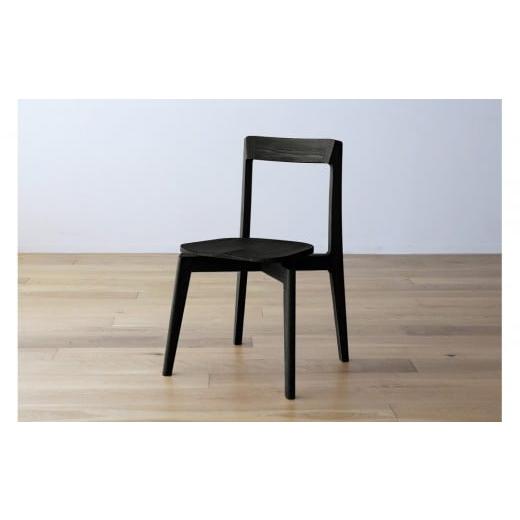 ふるさと納税 家具 インテリア・寝具・収納 福岡県 大川市 開梱設置 高野木工 RIALTO CHAIR リアルト チェア オーク(黒塗装) 板座 10年保証 黒