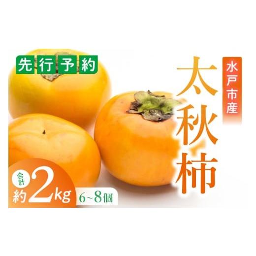 ふるさと納税 果物類 柿 茨城県 水戸市 2026年10月上旬より順次発送 数量限定 太秋柿 約2kg(6-8玉) フルーツ 果物 柿 甘柿 完熟 くだもの デザート おやつ …