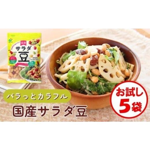 ふるさと納税 加工品等 富山県 射水市 「パラっとカラフル 国産サラダ豆 120g」×5袋 離島への配送不可