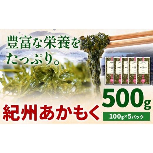 ふるさと納税 のり・海藻 和歌山県 日高町 紀州あかもく(由良町産) 500g(100g×5パック) [30日以内に出荷予定(土日祝除く)] 和歌山県 日高町 海藻 アカモク …
