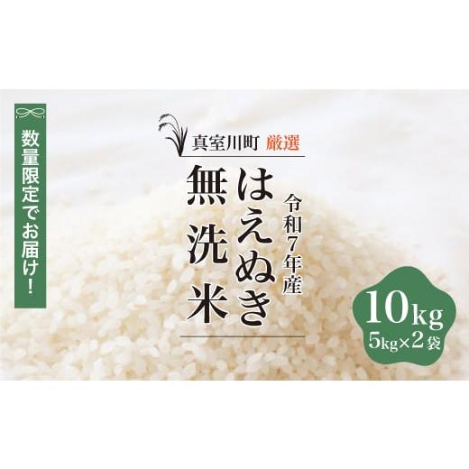 ふるさと納税 無洗米 山形県 真室川町 数量限定 令和7年産 はえぬき 無洗米 10kg (5kg×2袋) 配送時期指定可 真室川町