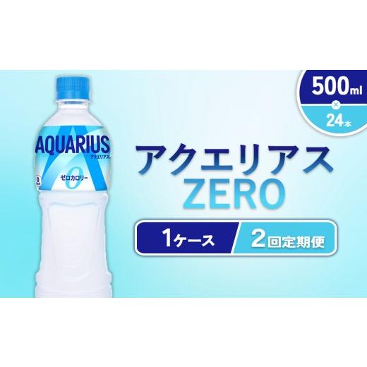ふるさと納税 水・ミネラルウォーター 500mL〜999mL 宮崎県 えびの市 2回定期便 アクエリアス ZERO(ゼロ) PET 500ml×24本 1ケース コカコーラ 水分補給 熱…