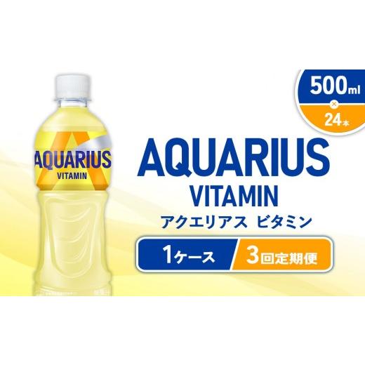 ふるさと納税 水・ミネラルウォーター 500mL〜999mL 宮崎県 えびの市  3回定期便 アクエリアス ビタミン PET 500ml×24本 1ケース コカコーラ 水分補給 スポー…の画像
