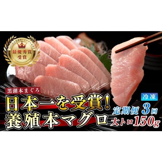 ふるさと納税 マグロ 高知県 大月町 まぐろ マグロ 本鮪 黒潮本まぐろ 大トロ 定期便 3回 150g × 3回 刺身 さしみ 最優秀賞 全国養殖クロマグロ品評会 受賞 …