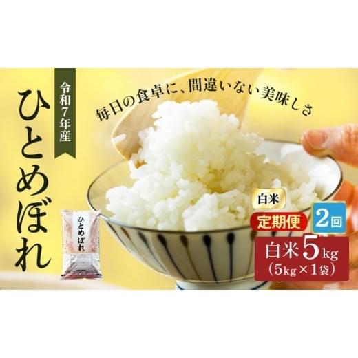 ふるさと納税 米 ひとめぼれ 宮城県 大河原町 令和7年産 定期便 2回 宮城県大河原町産 ひとめぼれ 5kg×1袋 ×2ヵ月(計10kg) 米 お米 精米 白米 令和7年 宮城…