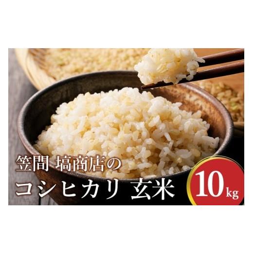 ふるさと納税 玄米 茨城県 笠間市 コシヒカリ 玄米 10kg 笠間 塙商店 米 令和7年度産 ブランド米 お米 げんまい 国産 おにぎり 弁当 R7年産 ごはん おいしい …