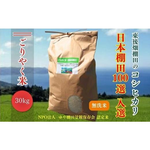ふるさと納税 無洗米 山口県 長門市 令和7年度産 ごりやく米 東後畑棚田こしひかり 無洗米 30kg 棚田米 長門市 コシヒカリ こしひかり