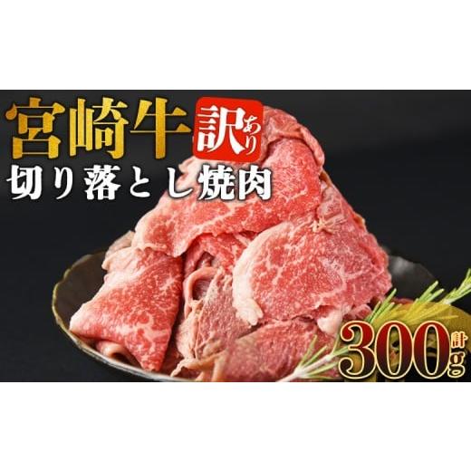 ふるさと納税 牛肉 宮崎県 国富町 訳あり 宮崎牛 切り落とし焼肉 合計300g 入金確認後、14営業日以内に順次発送 焼肉用 焼き肉 やきにく 訳アリ品 わけあり A…