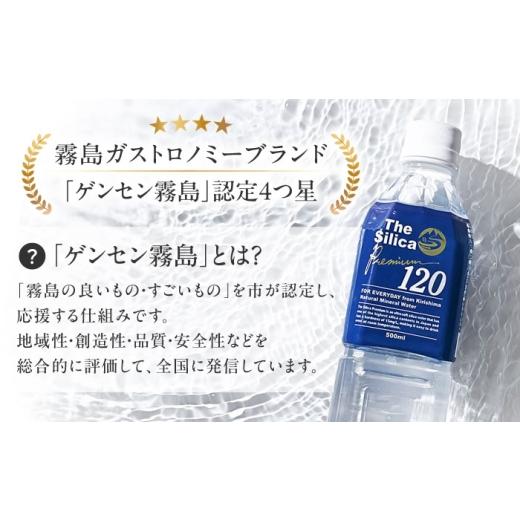 ふるさと納税 水・ミネラルウォーター 500mL〜999mL 大阪府 高槻市  全3回定期便 2ヵ月に1回お届け 水 霧島シリカ温泉水 The Silica Premium120 （ザシリカプ…の画像