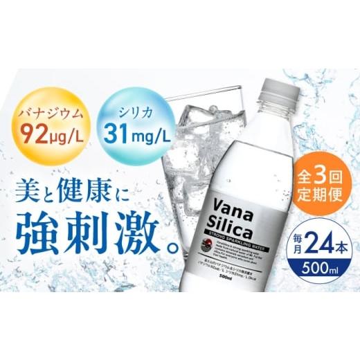 ふるさと納税 水・ミネラルウォーター 500mL〜999mL 大阪府 高槻市 全3回定期便 VanaSilica(バナシリカ) 富士山のバナジウム&シリカ 強炭酸水 500ml 24本 …