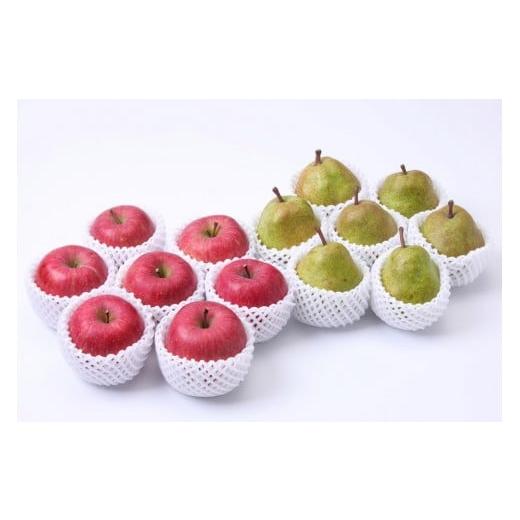 ふるさと納税 果物の詰合せ 山形県 中山町 2026年発送 どちらも食べたい 「ラ・フランスとサンふじりんごセット 約3kg(7〜13玉)」