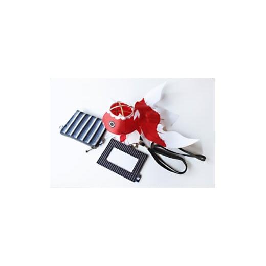 ふるさと納税 雑貨・日用品 山口県 柳井市 柳井縞小銭入れ・IDケース・金魚ちょうちんセット 1706820