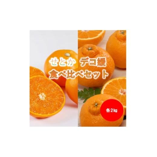 ふるさと納税 みかん・柑橘類 愛媛県 八幡浜市 みさき果樹園の大人気せとか・デコ媛各2kg C21-60 1705372
