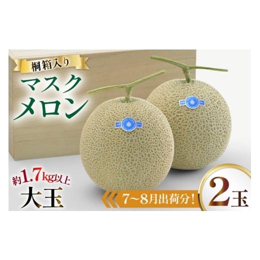 ふるさと納税 メロン メロン青肉 長崎県 島原市 AJ652 令和8年7-8月出荷分 堀農園 マスクメロン 2玉 特選 大玉 桐箱 メロン めろん 青肉メロン 黄緑 果物 フル…