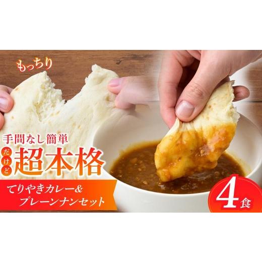 ふるさと納税 加工品等 埼玉県 所沢市 冷凍カレーナンセット てりやきカレー 4食セット | カレー かれー ナン なん てりやきカレー てりやきかれー 甘口 鶏肉 …