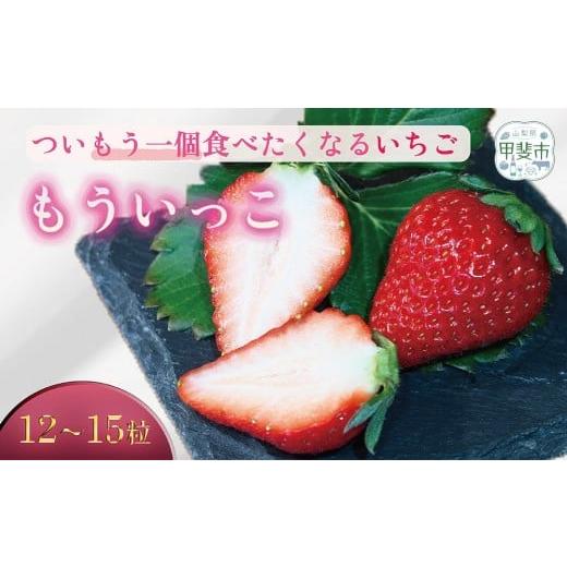 ふるさと納税 いちご 山梨県 甲斐市 もう一個食べたくなるいちご「もういっこ」12個〜15個 CY-1