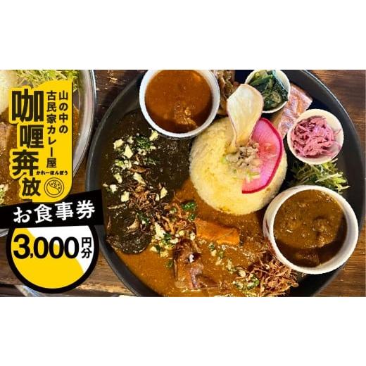 ふるさと納税 お食事券 岐阜県 下呂市 ??奔放 食事券(3,000円分)カレーホンポウ 食事 カレー ランチ ディナー キッチンカー 飲食 テイクアウト 旅行 下呂市…