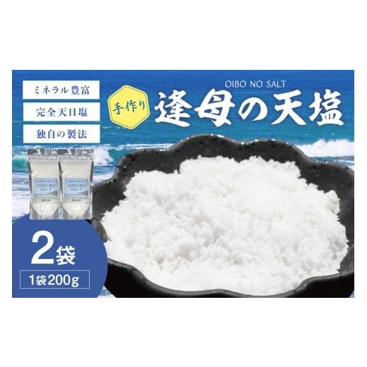 ふるさと納税 塩・だし 海塩 和歌山県 御坊市 手作り天然塩 逢母の天塩 200g×2パック