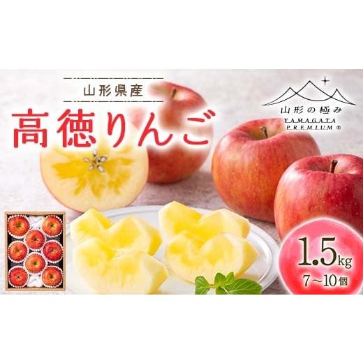ふるさと納税 りんご 山形県 西川町 2026年先行予約 山形の極み 贈答用 山形県産 高徳りんご 1.5kg(7〜10個) 化粧箱入 2026年10月下旬から順次発送 林檎 リ…