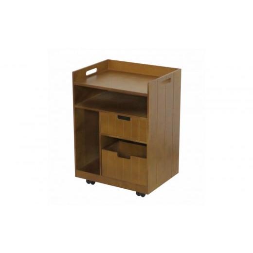 ふるさと納税 家具 収納家具 静岡県 静岡市 静岡製作所 リビングワゴン ダークブラウン 沖縄・離島不可 リビングワゴン ダークブラウン