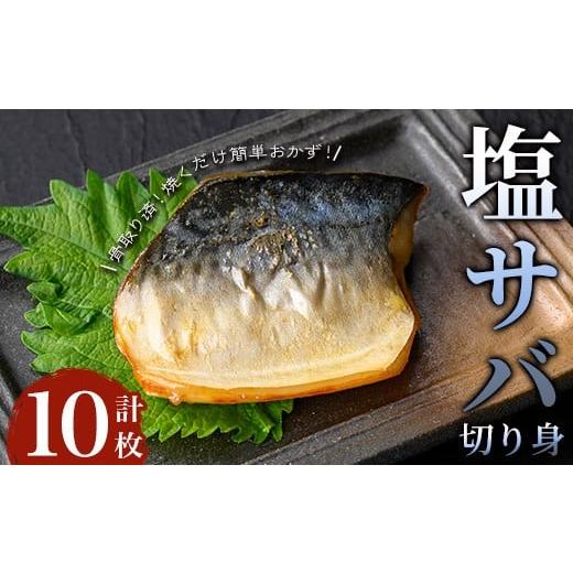 ふるさと納税 魚貝類 鹿児島県 曽於市 骨取り 塩サバ切り身(計10枚) 塩サバ 真空 冷凍 小迫ストアー