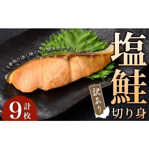 ふるさと納税 魚貝類 鮭 鹿児島県 曽於市 訳あり 骨取り 塩鮭切り身(計9枚) 鮭 骨なし 冷凍 小迫ストアー