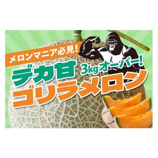 ふるさと納税 メロン メロン赤肉 沖縄県 宮古島市 限定品 沖縄宮古島産 ゴリラメロン 1玉(3kg超え) 琉球マルシェ