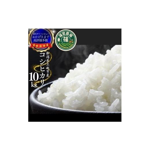 ふるさと納税 米 コシヒカリ 新潟県 上越市 令和8年産 11月中旬 新米 先行予約 新潟県産 コシヒカリ 10kg 最高品質のお米を追求し続ける 篠宮農場 上越市 精米