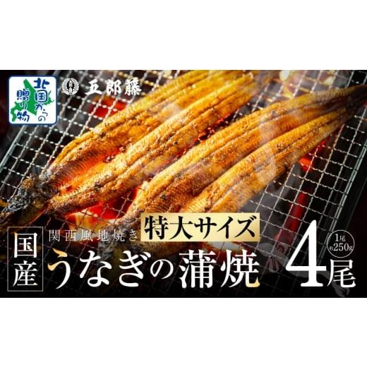 ふるさと納税 うなぎ 大阪府 泉佐野市 国産有頭旨鰻 250g×4尾 特大サイズ 関西風地焼き 老舗 五郎藤 うなぎ 1kg 小分け unagi ひつまぶし 簡単調理