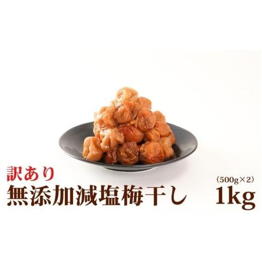 ふるさと納税 加工品等 梅干 和歌山県 古座川町 梅干し 紀州南高梅 梅干し 無添加 訳あり 減塩 梅干 1kg(500×2)塩分3% / 和歌山 梅干し 紀州南高梅 南高…