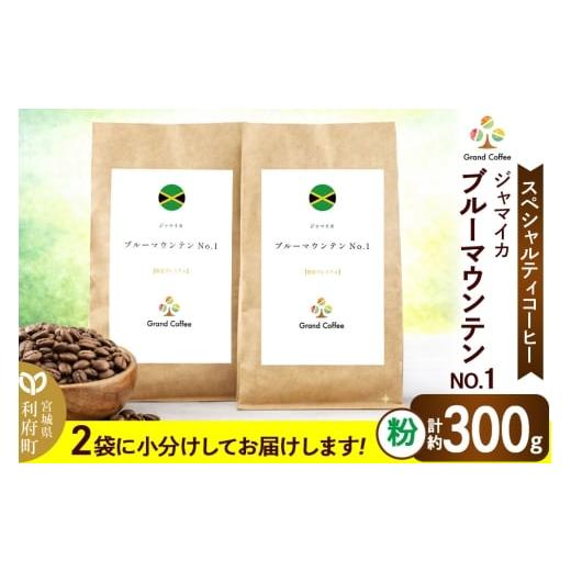 ふるさと納税 コーヒー コーヒー粉 宮城県 利府町 コーヒー ジャマイカ ブルーマウンテンNo.1 (2袋 計約300g) 宮城県利府町(粉)