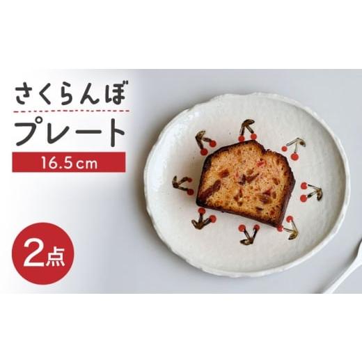 ふるさと納税 食器・グラス 皿 愛知県 瀬戸市 瀬戸焼 さくらんぼ取皿 2枚 カネ三商店 / 食器 皿 プレート ギフト / 瀬戸市