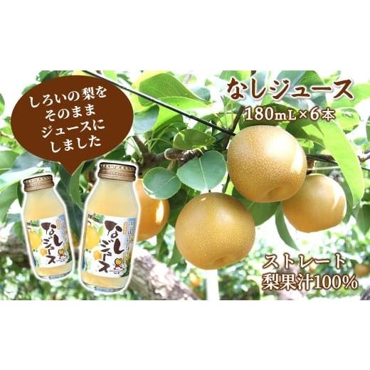 ふるさと納税 果汁飲料 千葉県 白井市 梨ジュース 180mL×6本 飲みきりタイプ 梨果汁100% 豊水 ストレートジュース 180mL×6本